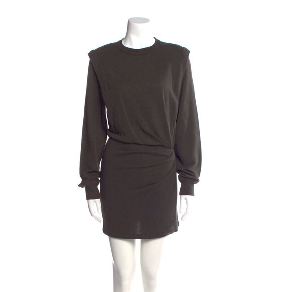 NWT - Isabel Marant Etoile Michaela Sweatshirt Dress - Dark Grey / Faded Black - Picture 1 of 7